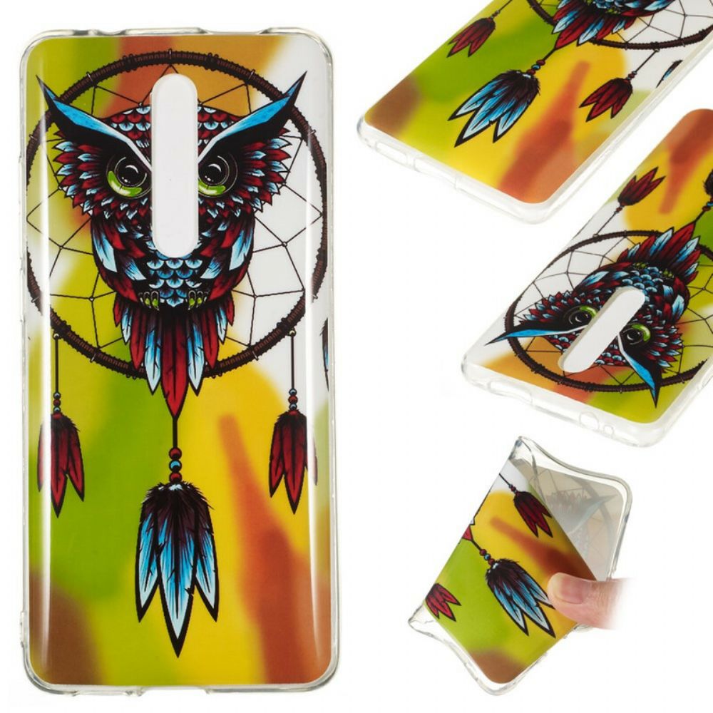 Telefoonhoesje voor Xiaomi Mi 9T / Mi 9T Pro Fluorescerende Uil Dromenvanger