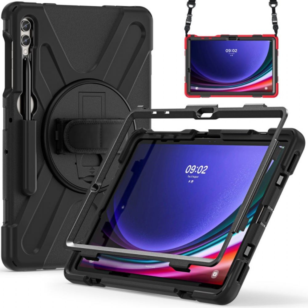Case Hoesje Samsung Galaxy Tab S10 Plus Telefoonhoesje Duurzame Standaard En Schouderriem
