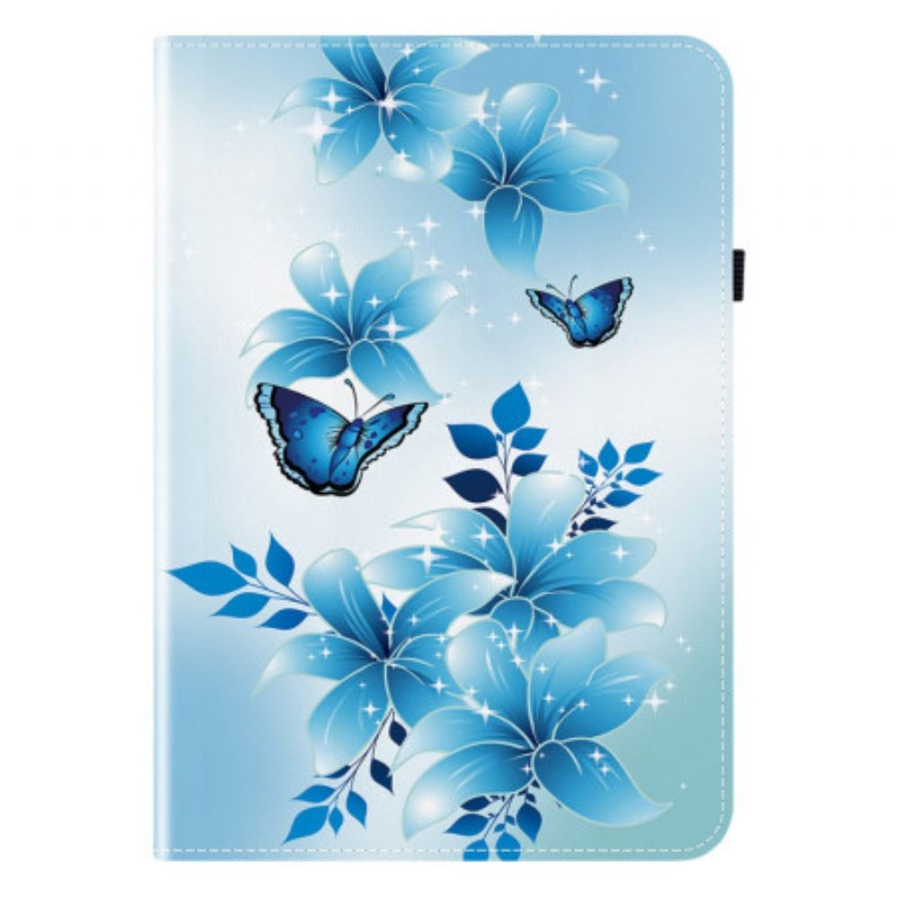 Cover Samsung Galaxy Tab S10 Plus Blauw Vlinderpatroon