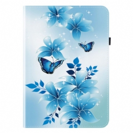 Cover Samsung Galaxy Tab S10 Plus Blauw Vlinderpatroon