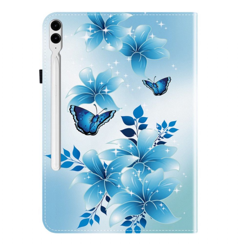 Cover Samsung Galaxy Tab S10 Plus Blauw Vlinderpatroon