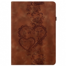 Cover Samsung Galaxy Tab S10 Plus Hartjes Met Suède-effect