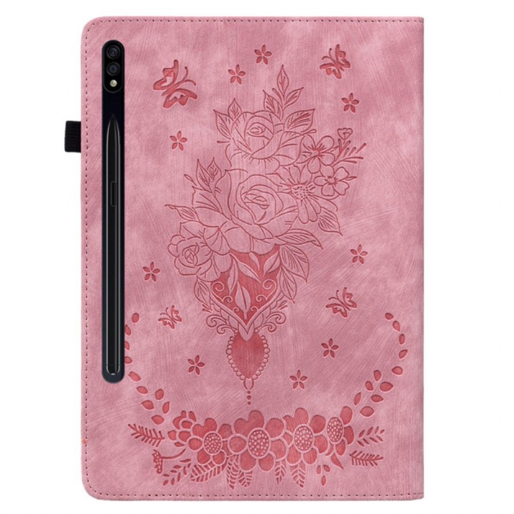 Cover Samsung Galaxy Tab S10 Plus Vlinders En Rozen