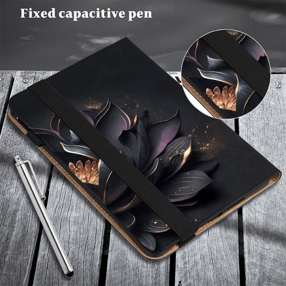 Cover Voor Samsung Galaxy Tab S10 Plus Paarse Lotus