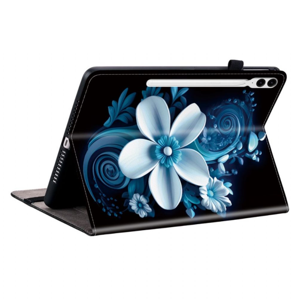 Cover Voor Samsung Galaxy Tab S10 Plus Witte Bloem