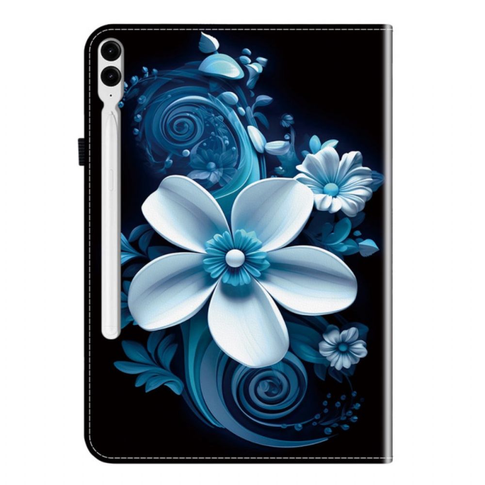 Cover Voor Samsung Galaxy Tab S10 Plus Witte Bloem