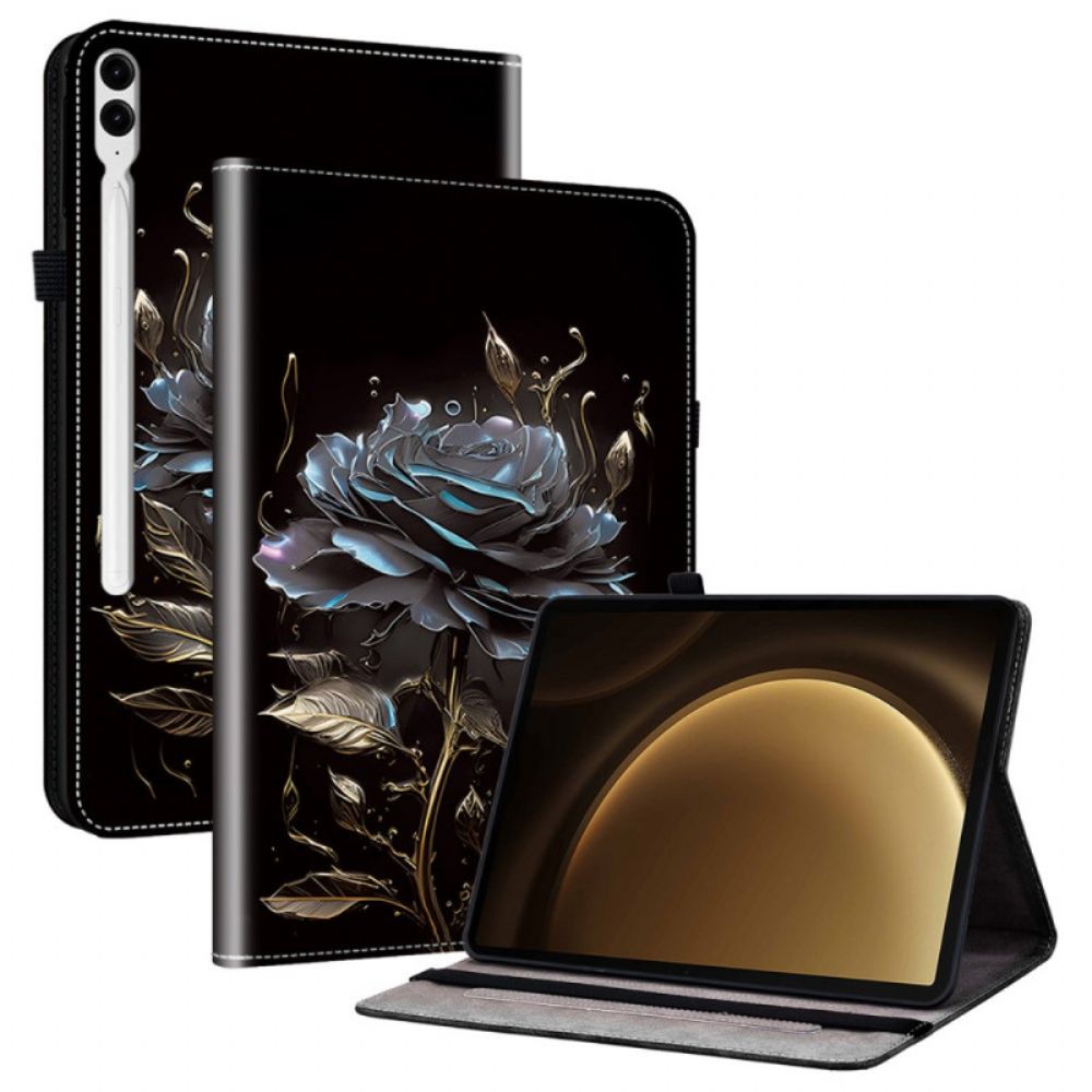 Cover Voor Samsung Galaxy Tab S10 Plus Zwarte Roos
