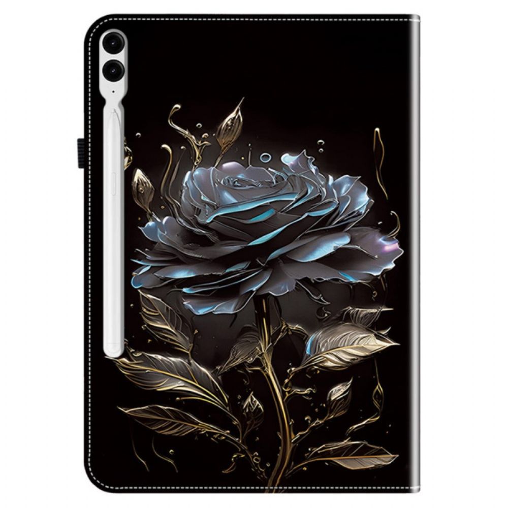 Cover Voor Samsung Galaxy Tab S10 Plus Zwarte Roos