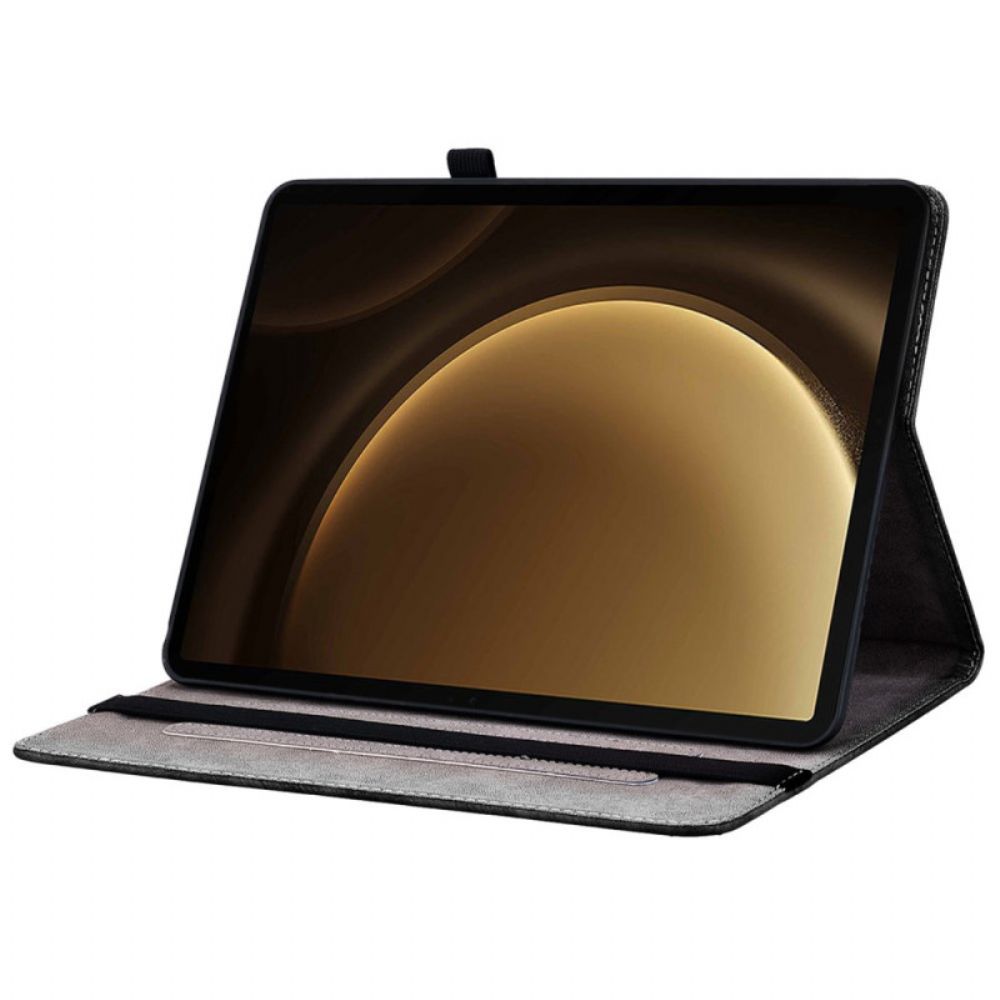 Cover Voor Samsung Galaxy Tab S10 Plus Zwarte Roos