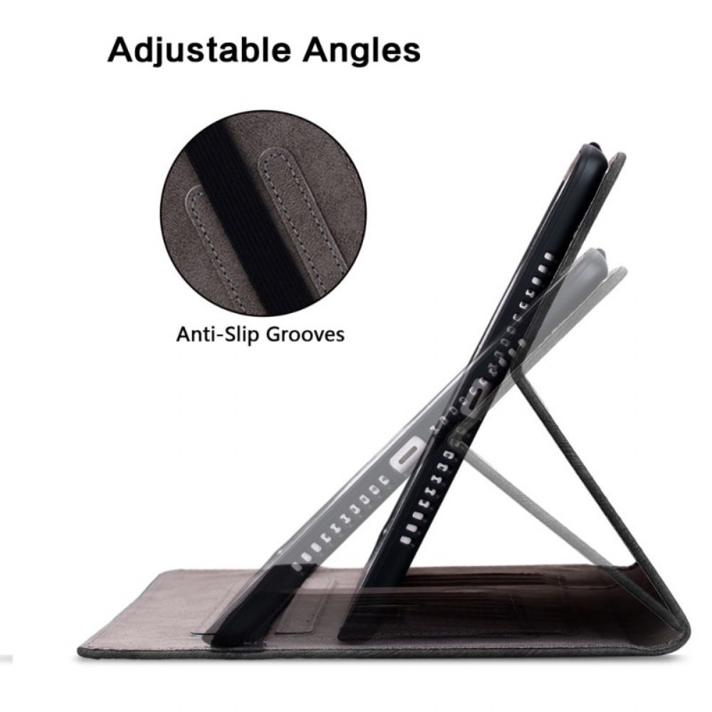 Hoesje Case Samsung Galaxy Tab S10 Plus Telefoonhoesje Paarse Pioenroos