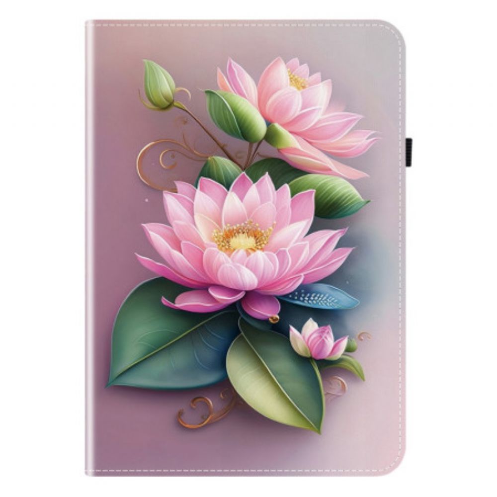 Hoesje Case Samsung Galaxy Tab S10 Plus Telefoonhoesje Waterlelies