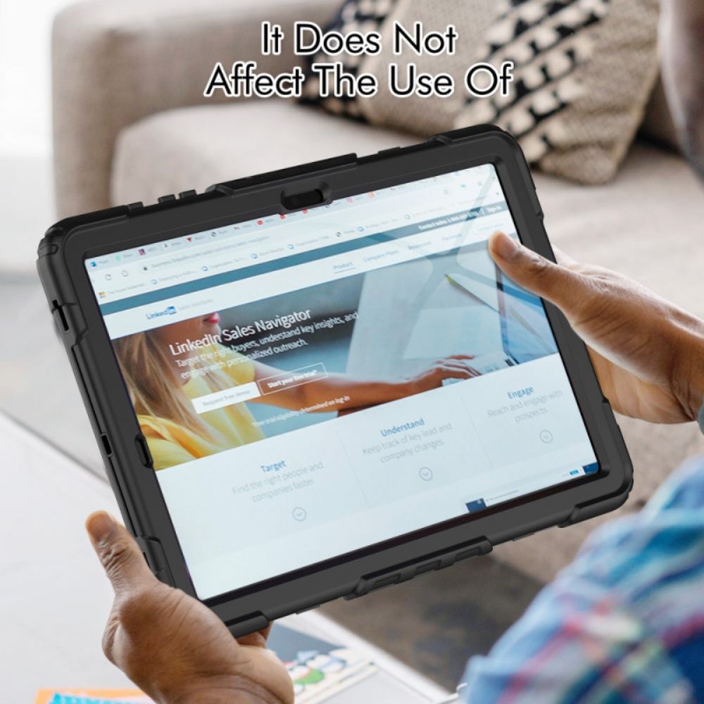 Hoesje Samsung Galaxy Tab S10 Plus Duurzaam Met Schermbeschermer Bescherming Hoesje