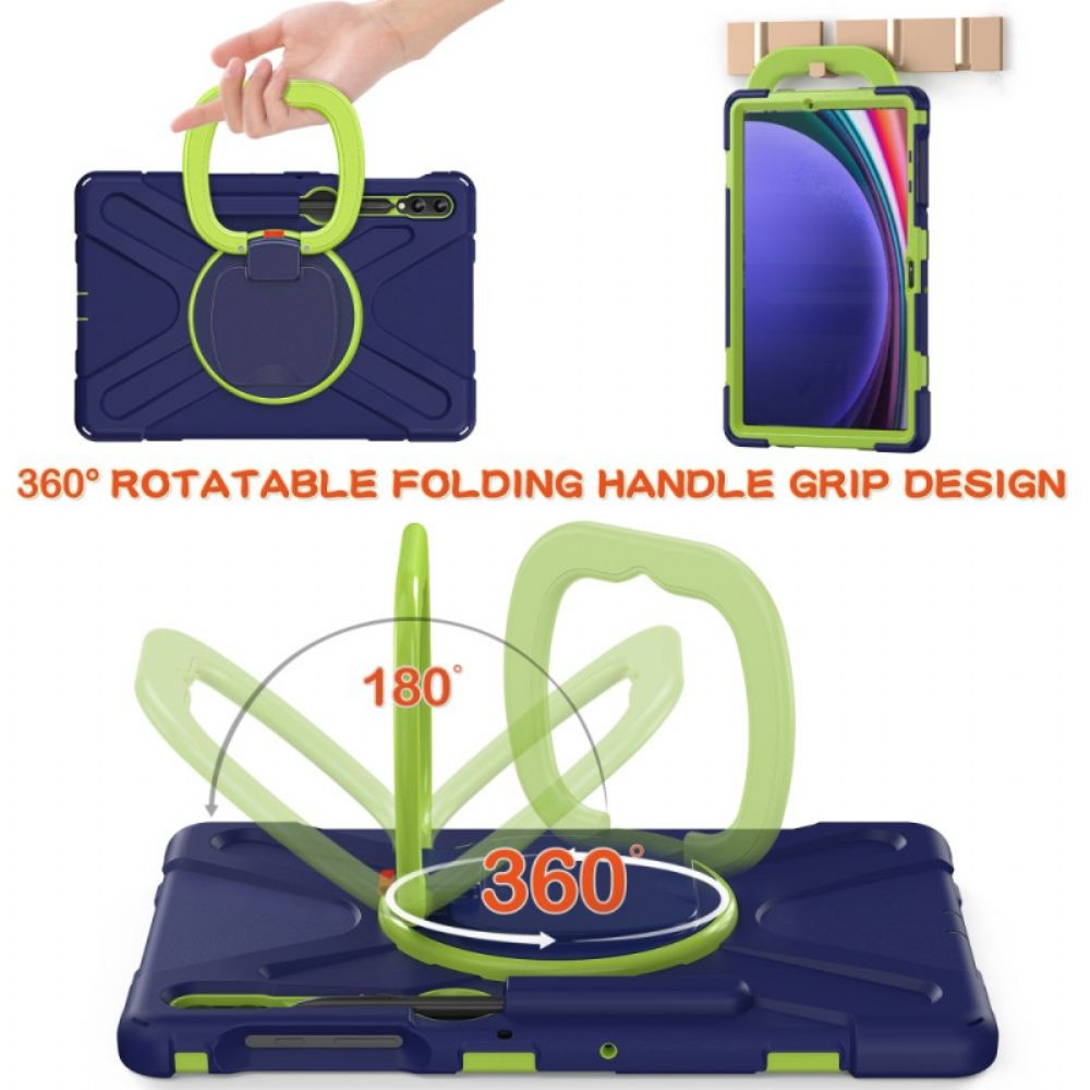 Hoesje Samsung Galaxy Tab S10 Plus Multifunctionele Draaibare Standaard En Handgreep