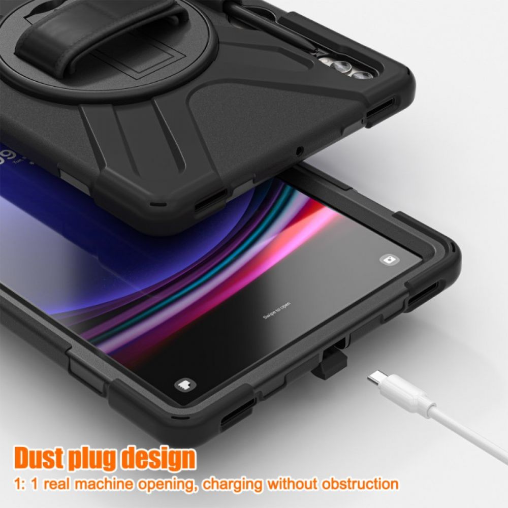 Hoesje Samsung Galaxy Tab S10 Plus Riem En Standaard