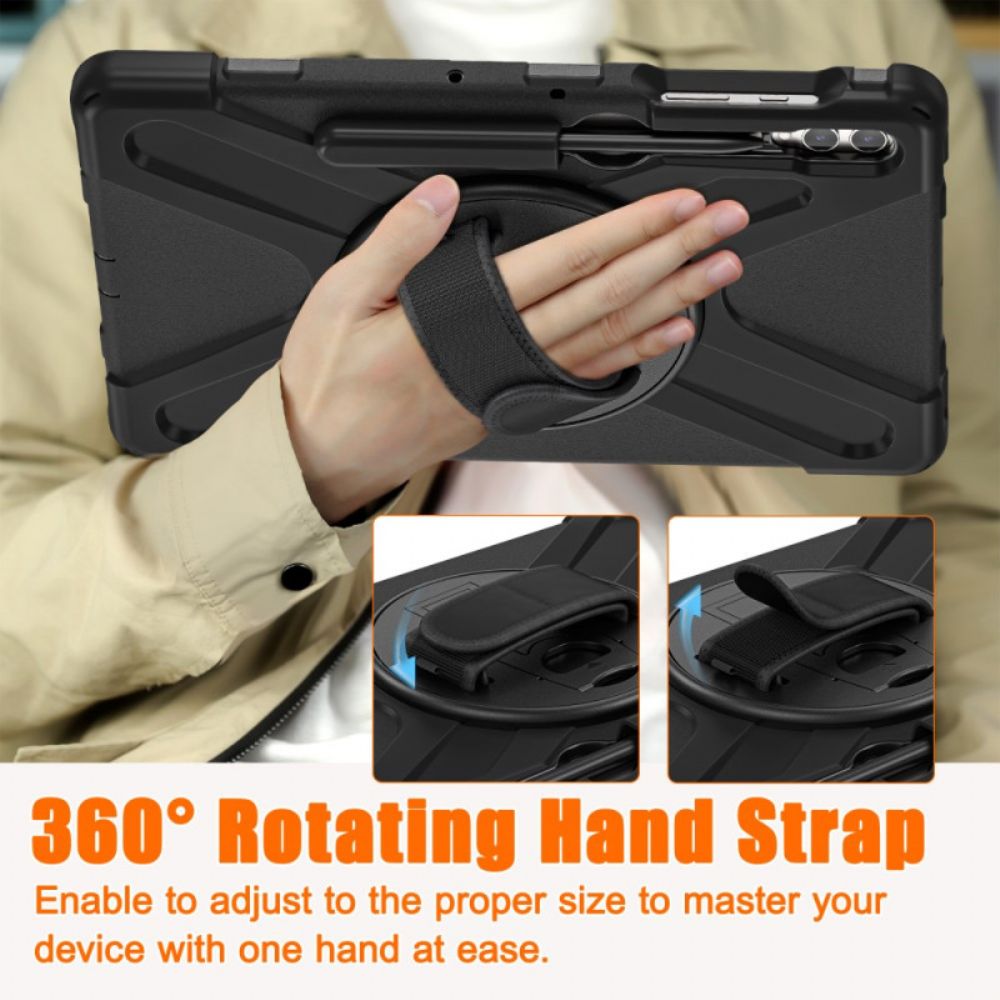 Hoesje Samsung Galaxy Tab S10 Plus Riem En Standaard