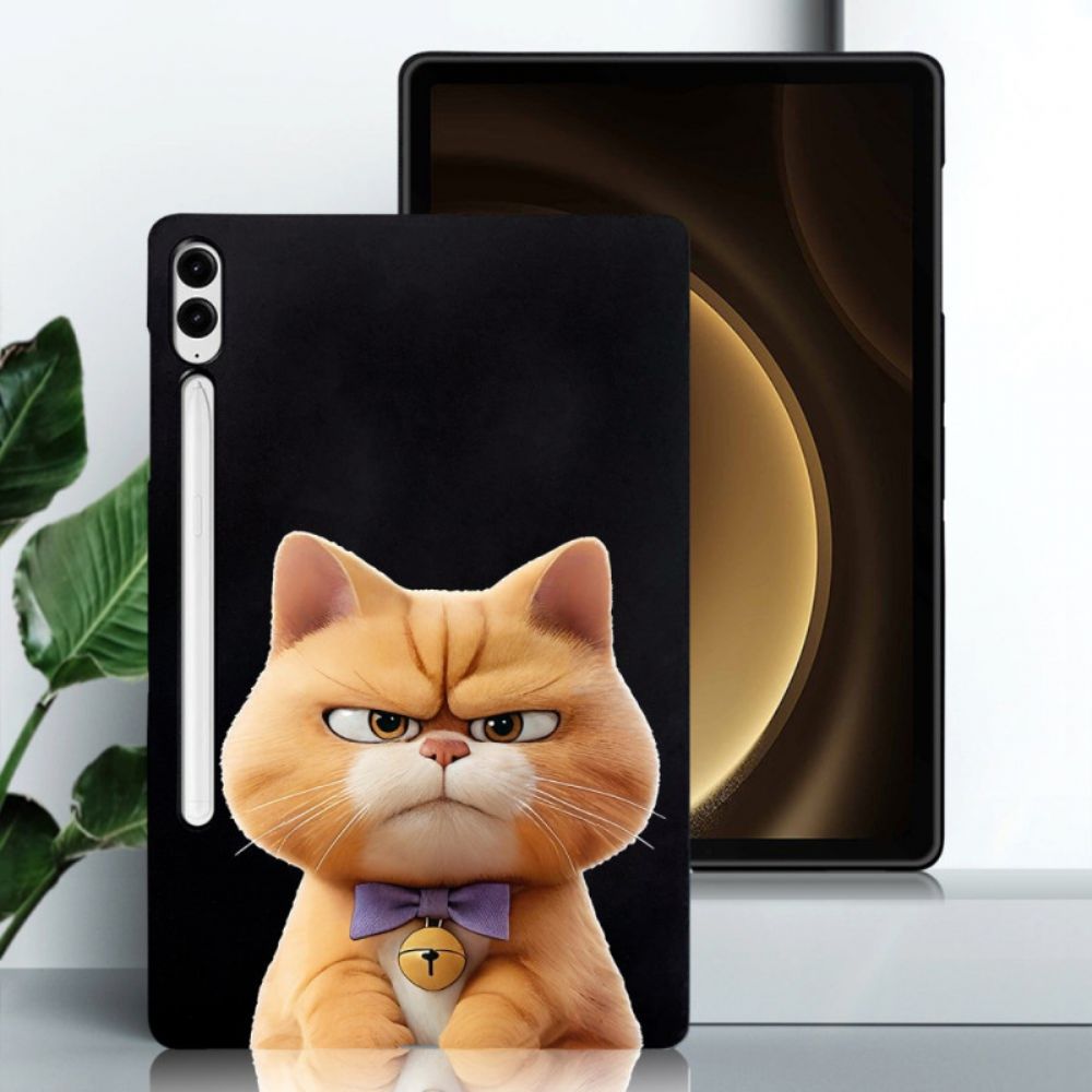 Hoesje Samsung Galaxy Tab S10 Plus Stylushouder Met Boze Kat Bescherming Hoesje