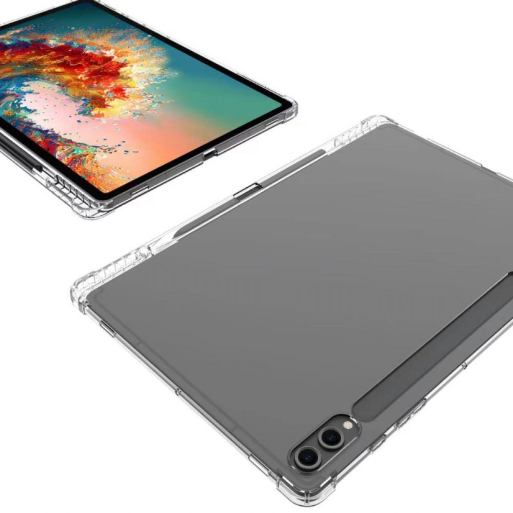 Hoesje Samsung Galaxy Tab S10 Plus Verstevigd Transparant Met Stylushouder