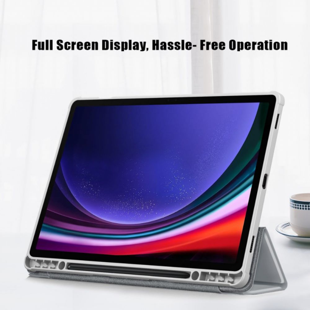 Samsung Galaxy Tab S10 Plus Drievoudig Opvouwbare Stylushouder