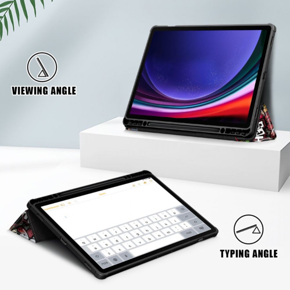 Samsung Galaxy Tab S10 Plus Transparante Achterkant Graffiti