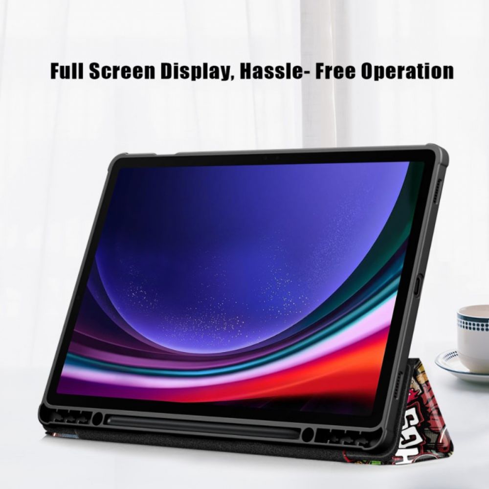 Samsung Galaxy Tab S10 Plus Transparante Achterkant Graffiti