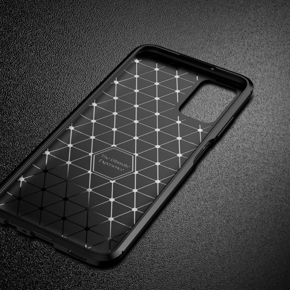 Hoesje voor Samsung Galaxy A03s Flexibele Koolstofvezel