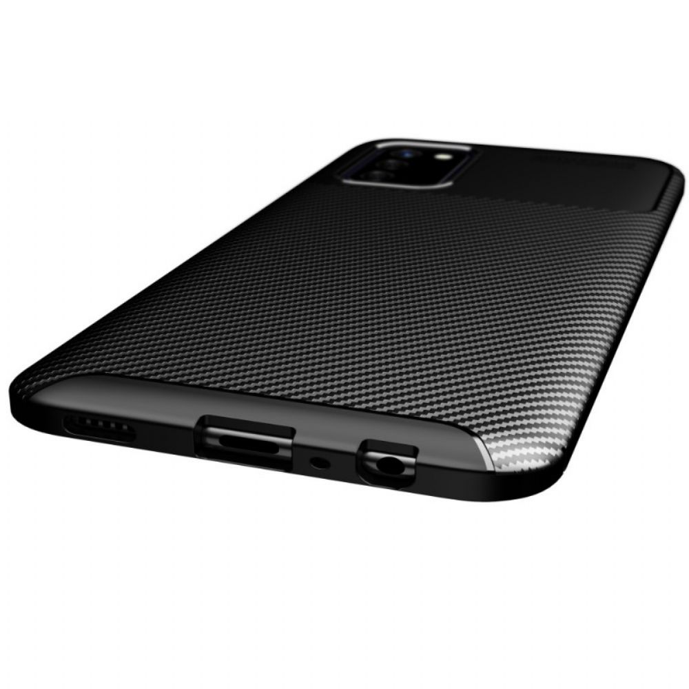 Hoesje voor Samsung Galaxy A03s Flexibele Koolstofvezel