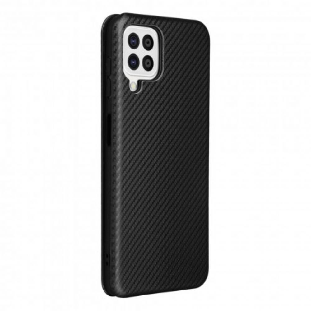 Bescherming Hoesje voor Samsung Galaxy A22 4G Folio-hoesje Koolstofvezel