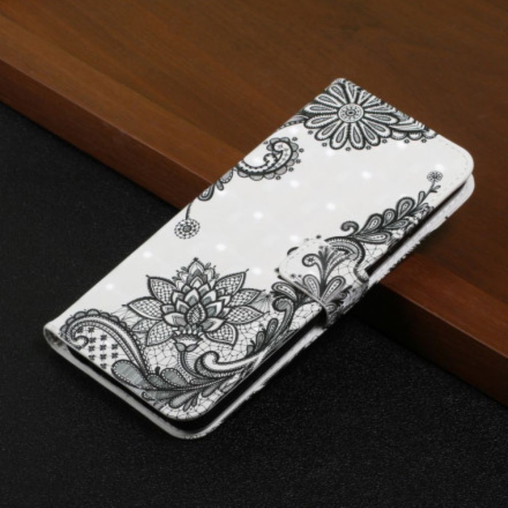 Folio-hoesje voor Samsung Galaxy A22 4G Chique Kant