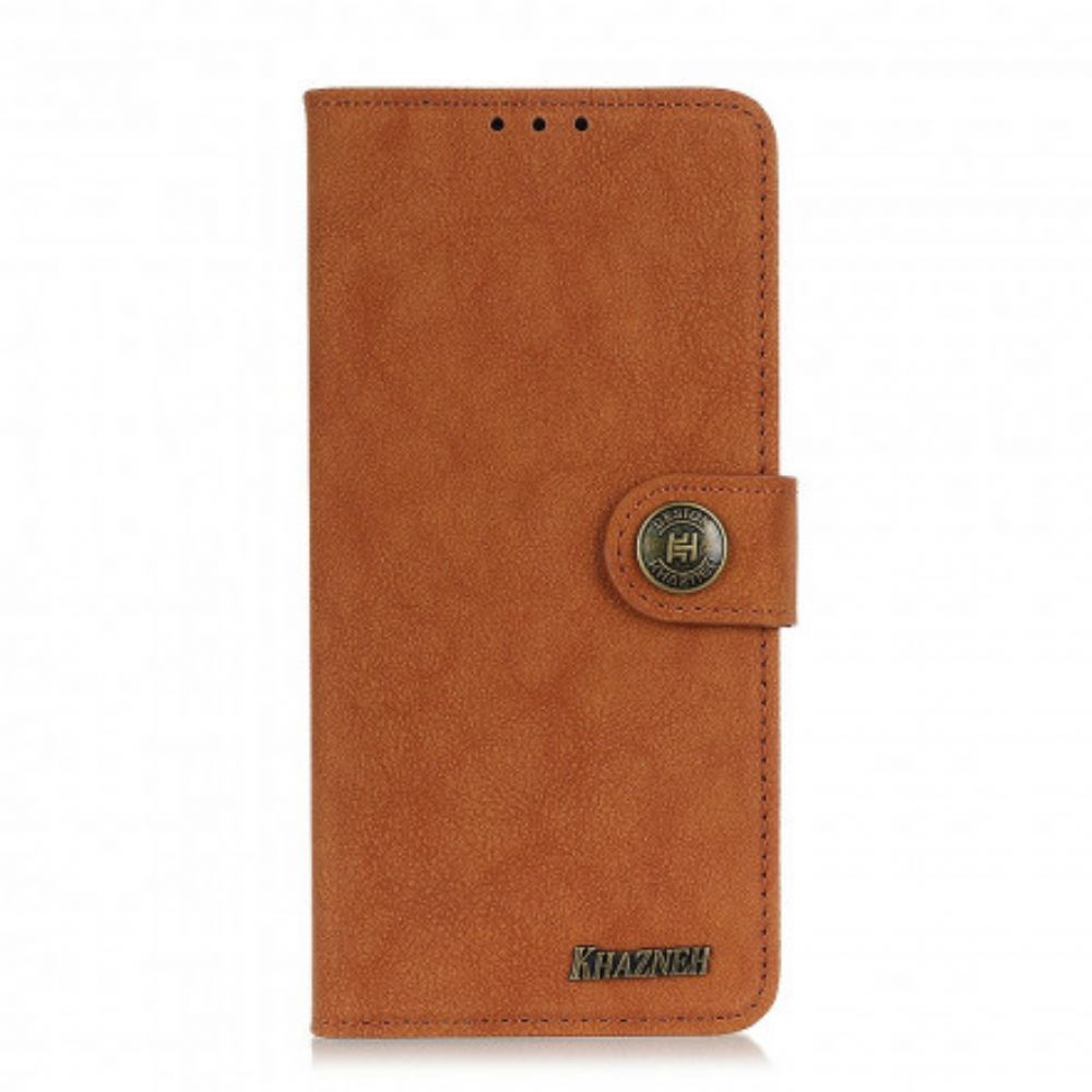Folio-hoesje voor Samsung Galaxy A22 4G Retro Split Kunstleer Khazneh