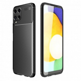 Hoesje voor Samsung Galaxy A22 4G Flexibele Koolstofvezeltextuur