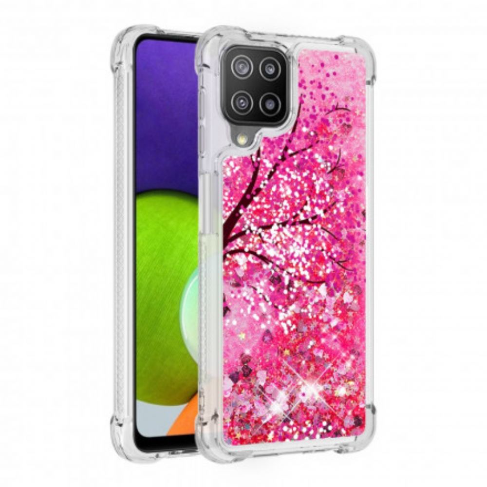 Hoesje voor Samsung Galaxy A22 4G Paillettenboom