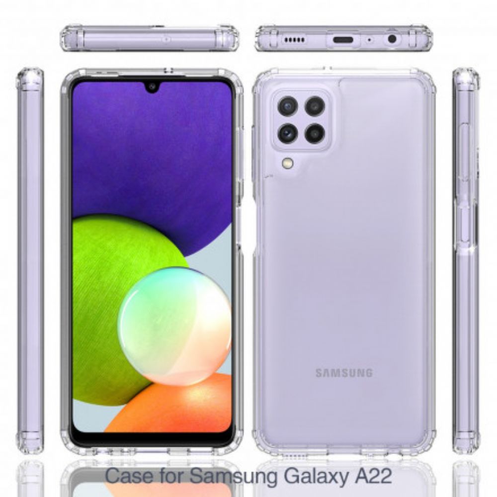 Hoesje voor Samsung Galaxy A22 4G Transparante Hybride