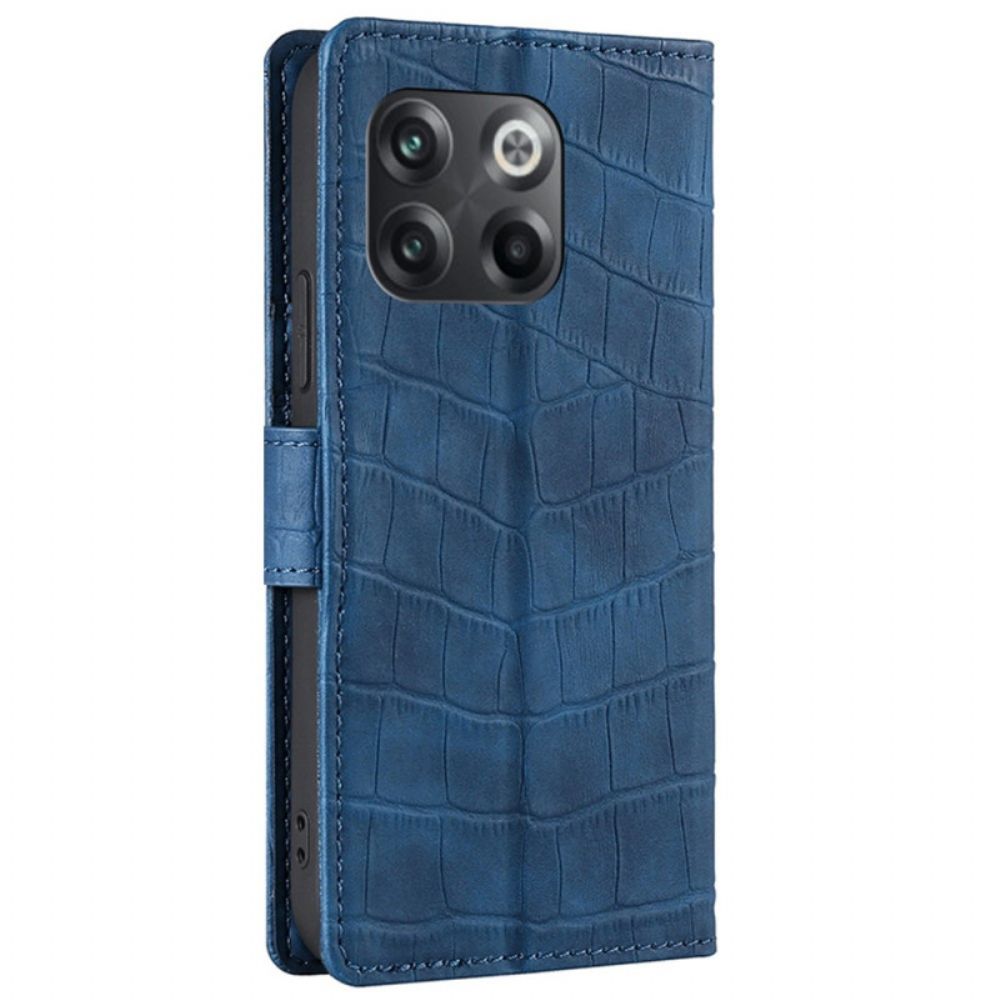 Folio-hoesje voor OnePlus 10T 5G Krokodil