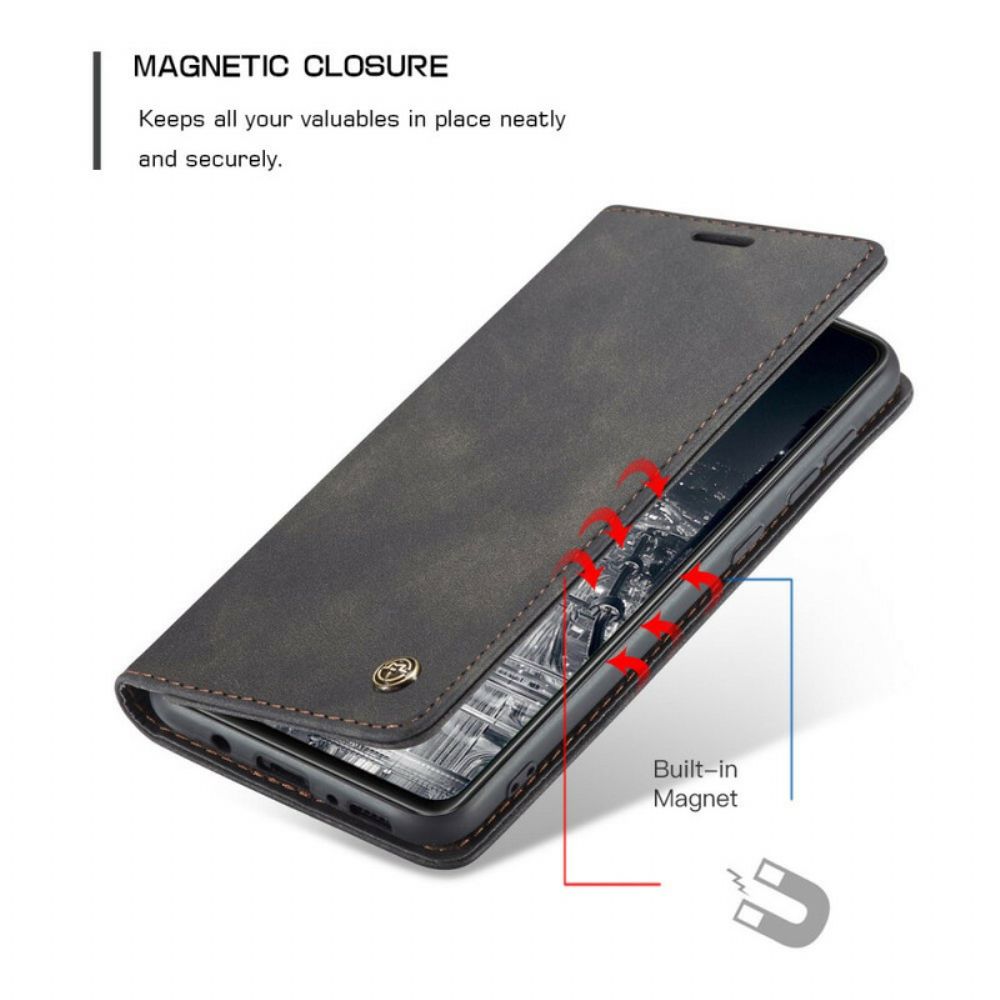 Bescherming Hoesje voor Samsung Galaxy A31 Folio-hoesje Caseme Kunstleer