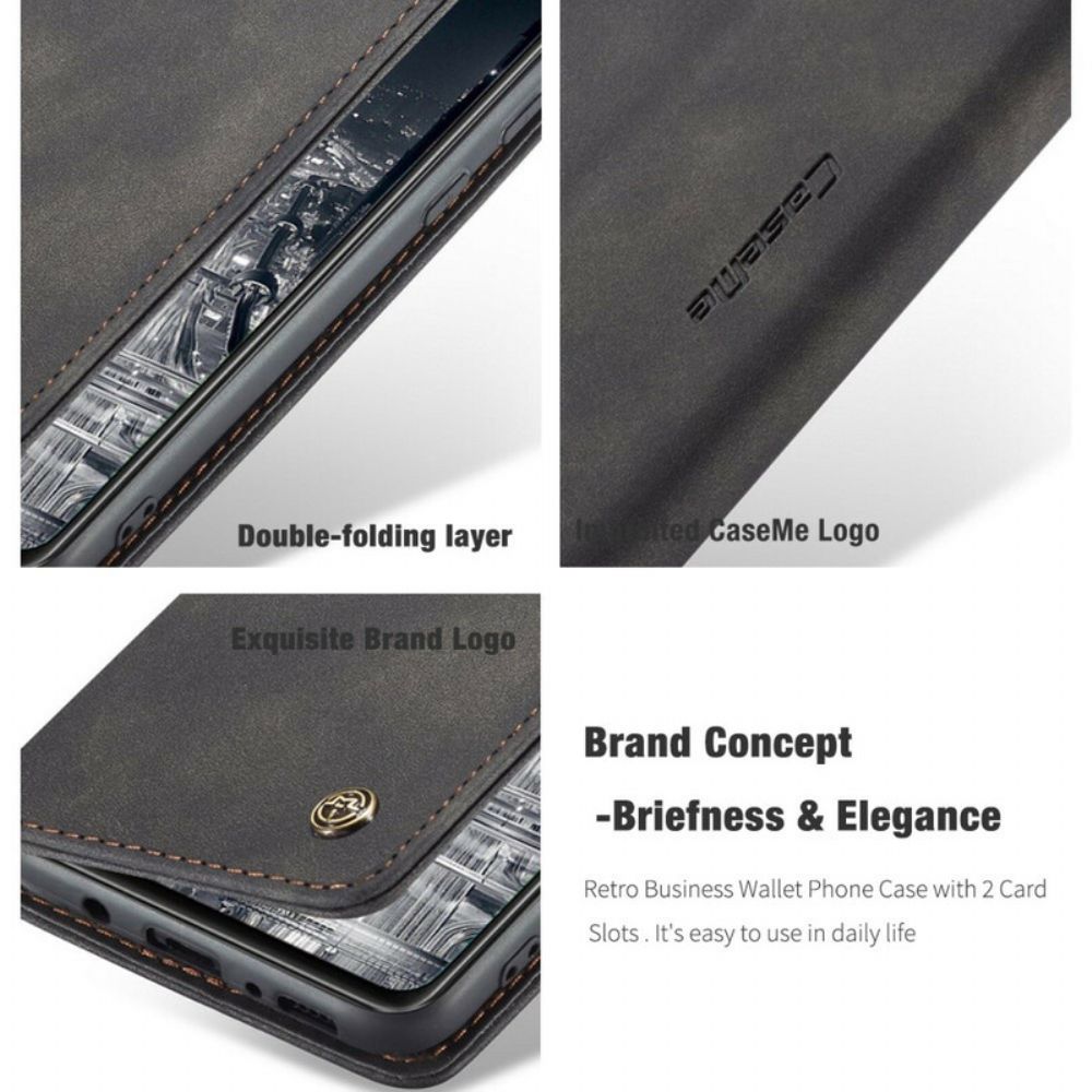 Bescherming Hoesje voor Samsung Galaxy A31 Folio-hoesje Caseme Kunstleer