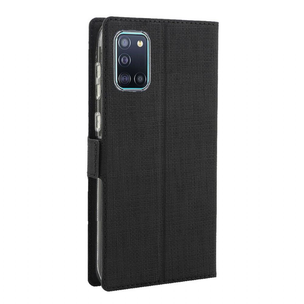 Bescherming Hoesje voor Samsung Galaxy A31 Folio-hoesje Vili Dmx Getextureerd
