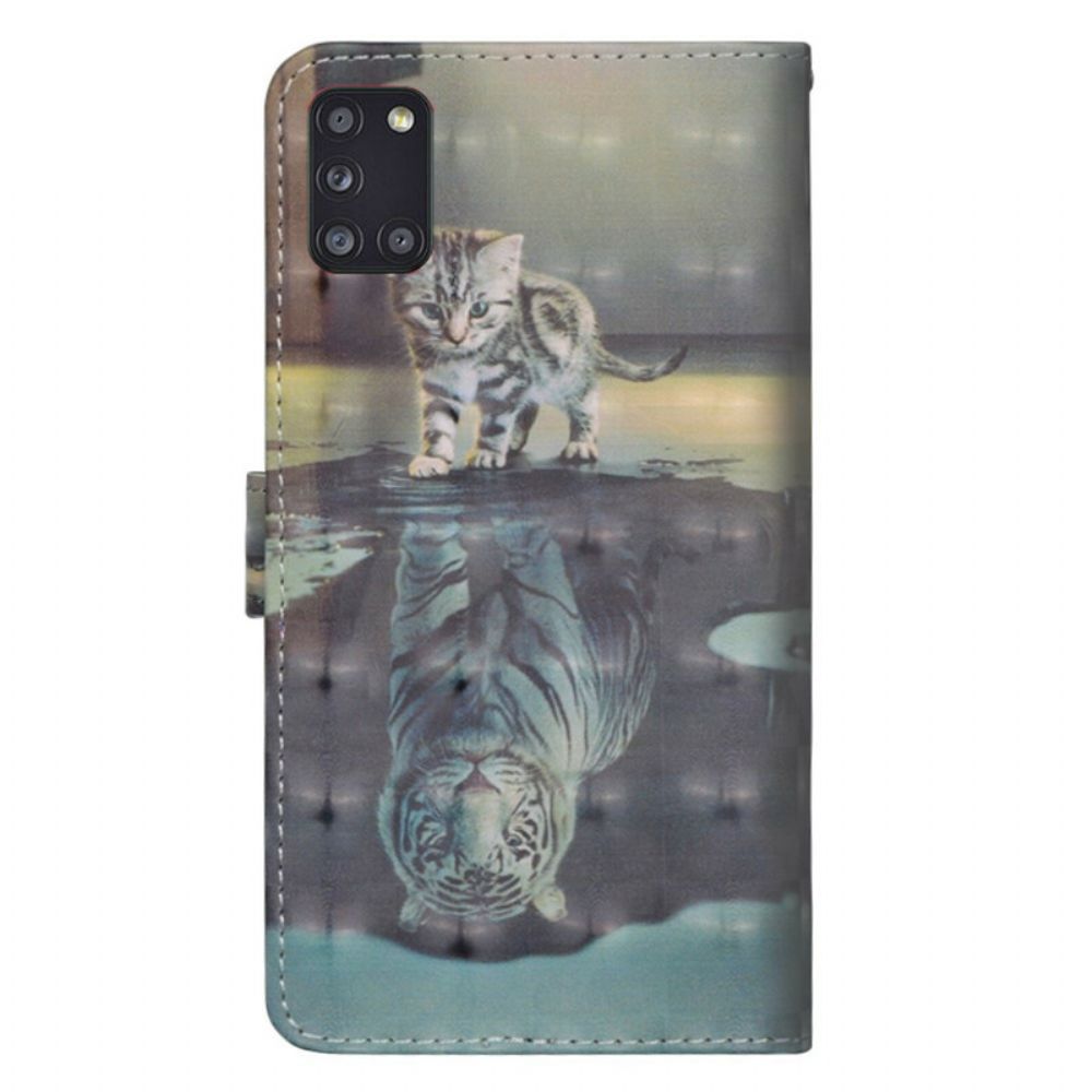 Folio-hoesje voor Samsung Galaxy A31 Ernest De Tijger