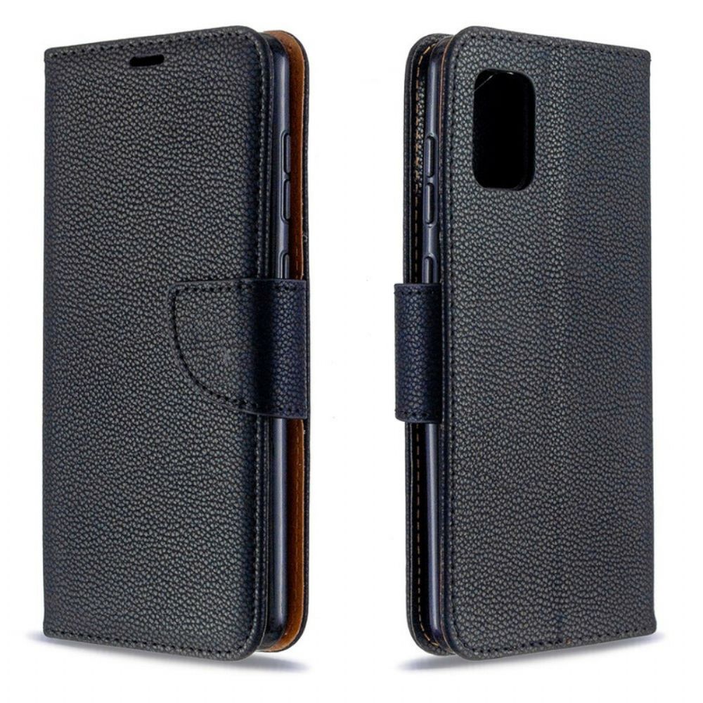 Folio-hoesje voor Samsung Galaxy A31 Flip Case Litchi Flap Schuin