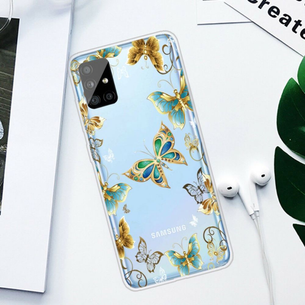 Hoesje voor Samsung Galaxy A31 Vliegende Vlinders
