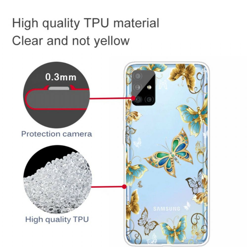 Hoesje voor Samsung Galaxy A31 Vliegende Vlinders