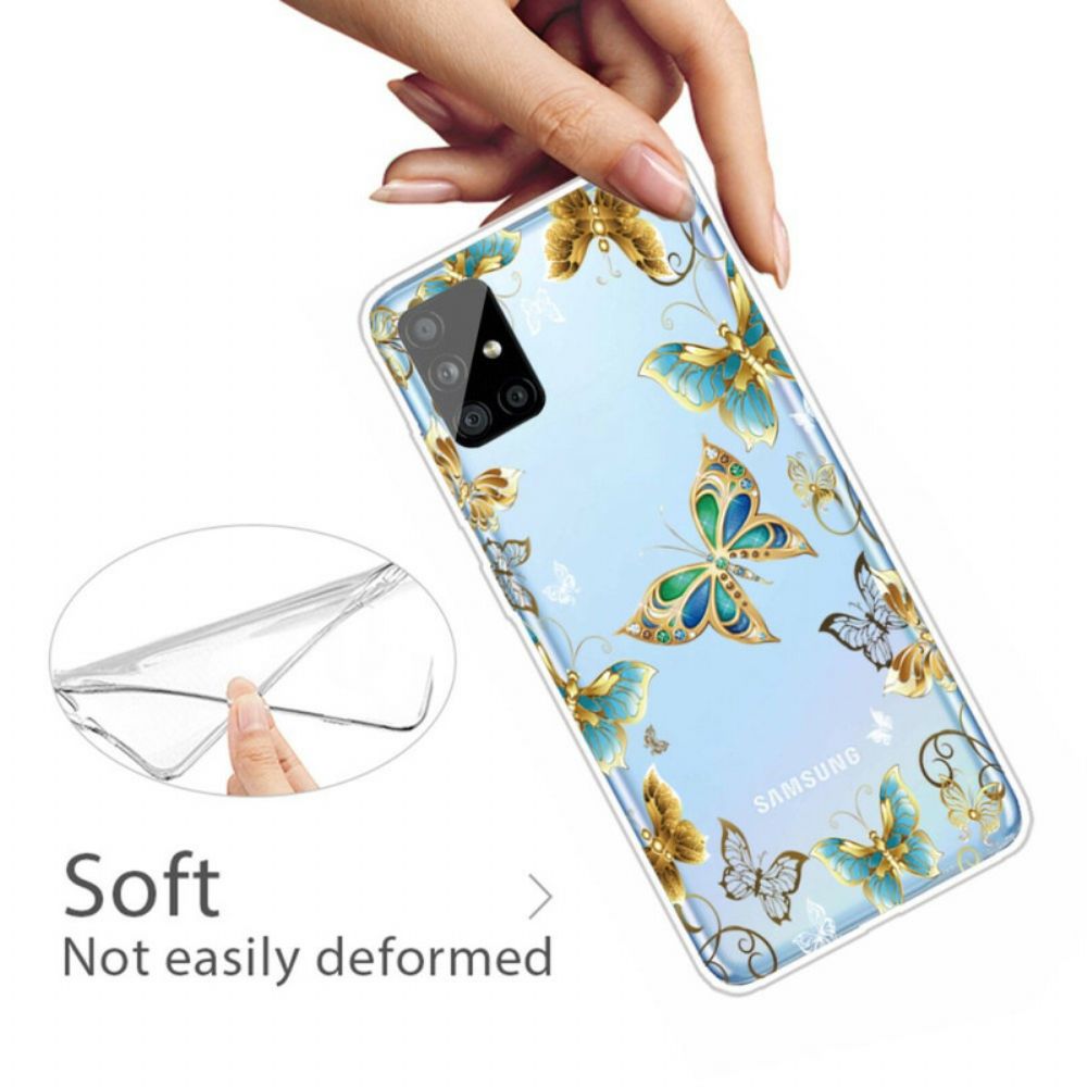 Hoesje voor Samsung Galaxy A31 Vliegende Vlinders