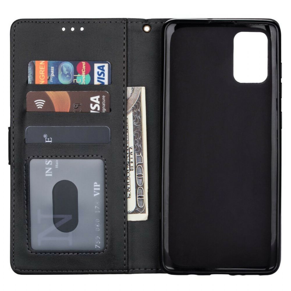 Leren Hoesje voor Samsung Galaxy A31 Portemonnee Met Koord