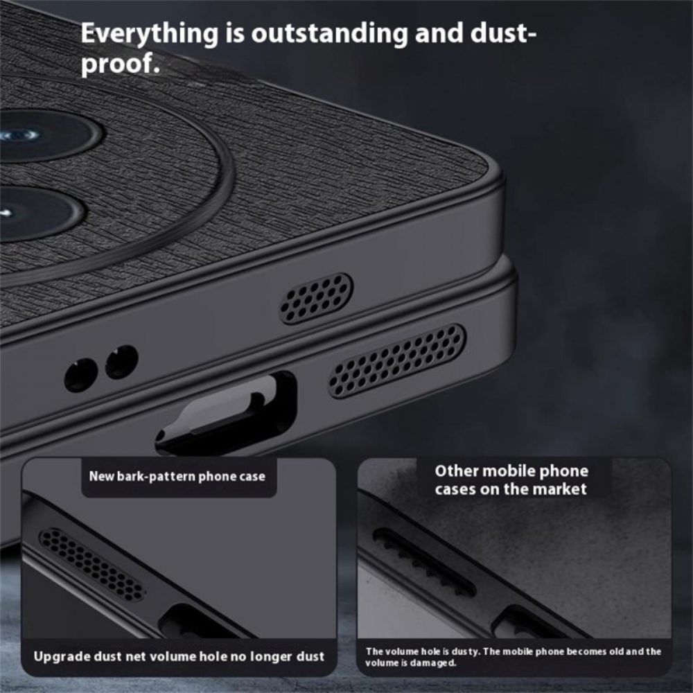 Case Hoesje Vivo X200 Telefoonhoesje Houtnerf-effect