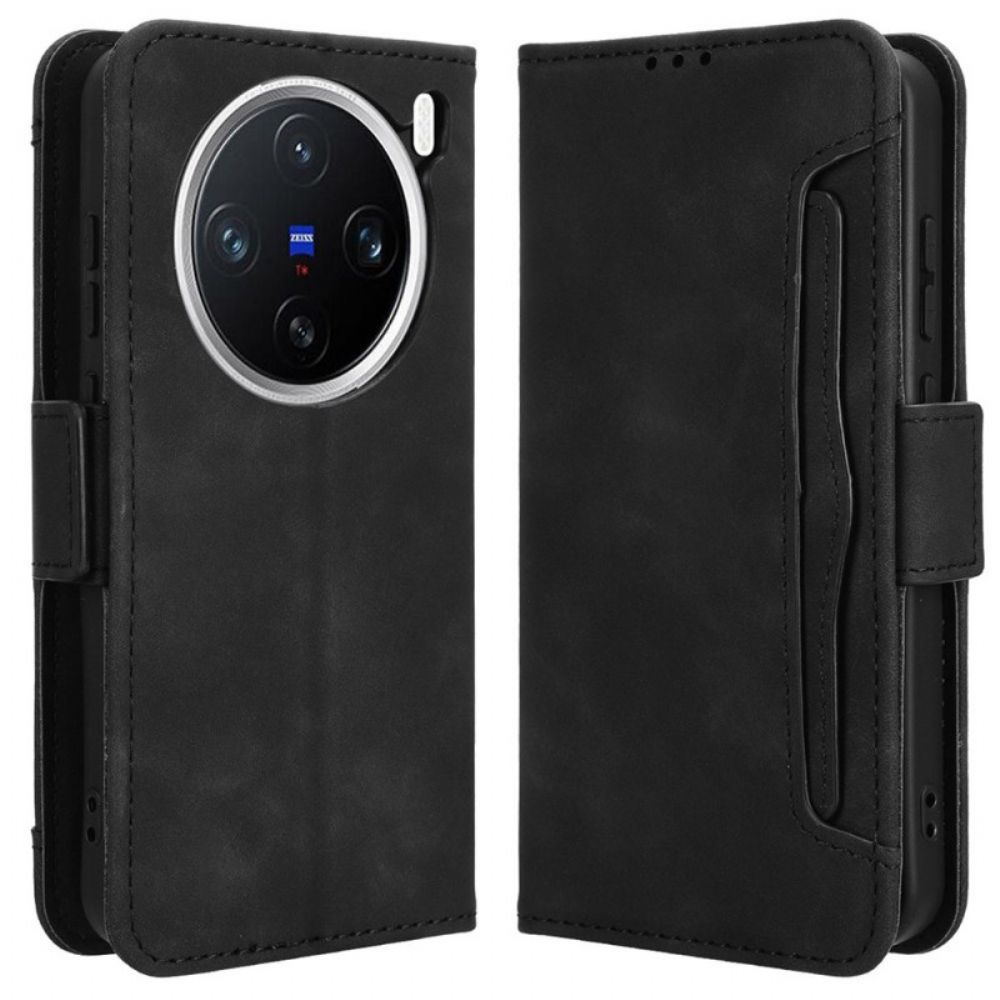 Flip Case Leren Vivo X200 Multi-kaart