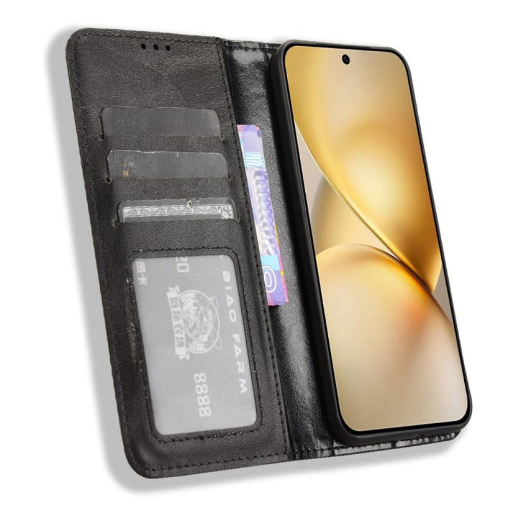 Folio-hoesje Vivo X200 Telefoonhoesje Vintage Rand