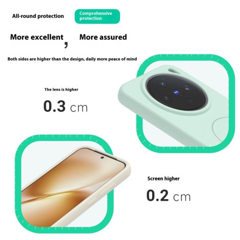 Hoesje Vivo X200 Magsafe Vloeibare Siliconen