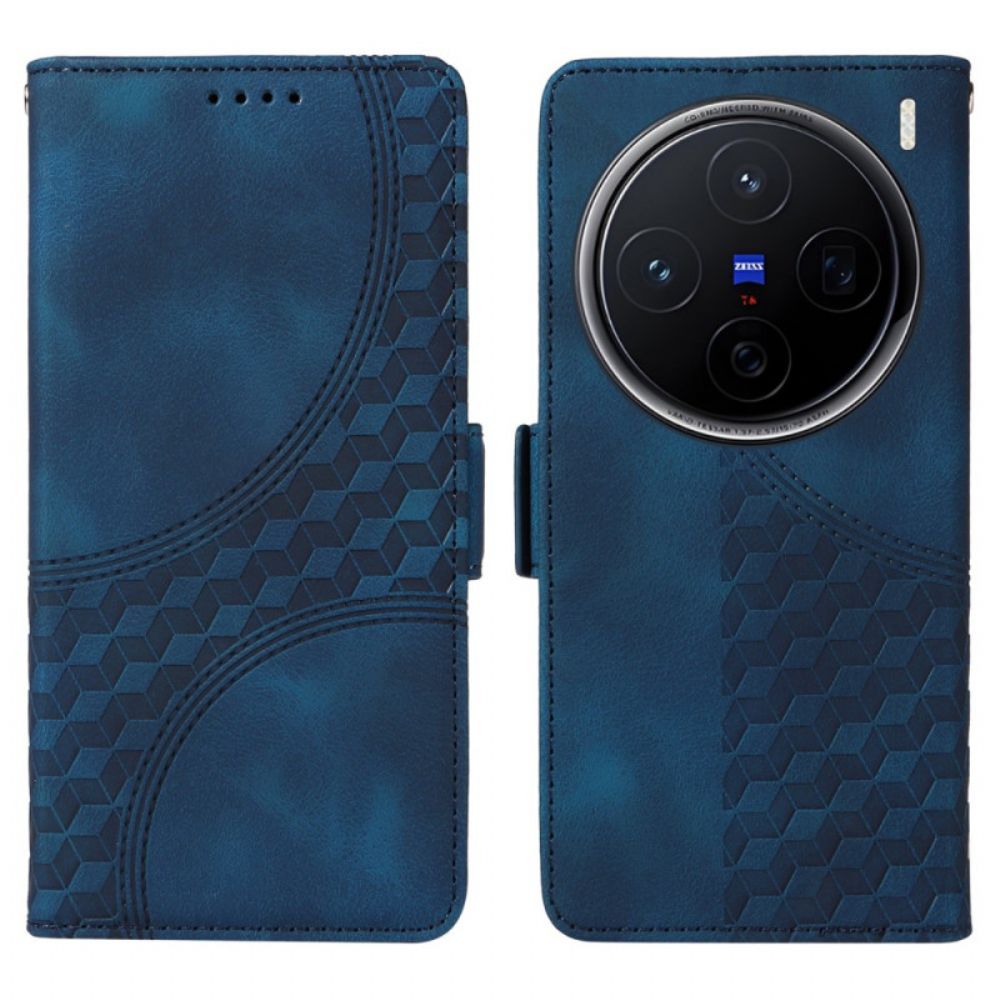 Leren Hoesje Voor Vivo X200 Sterrenpatroon