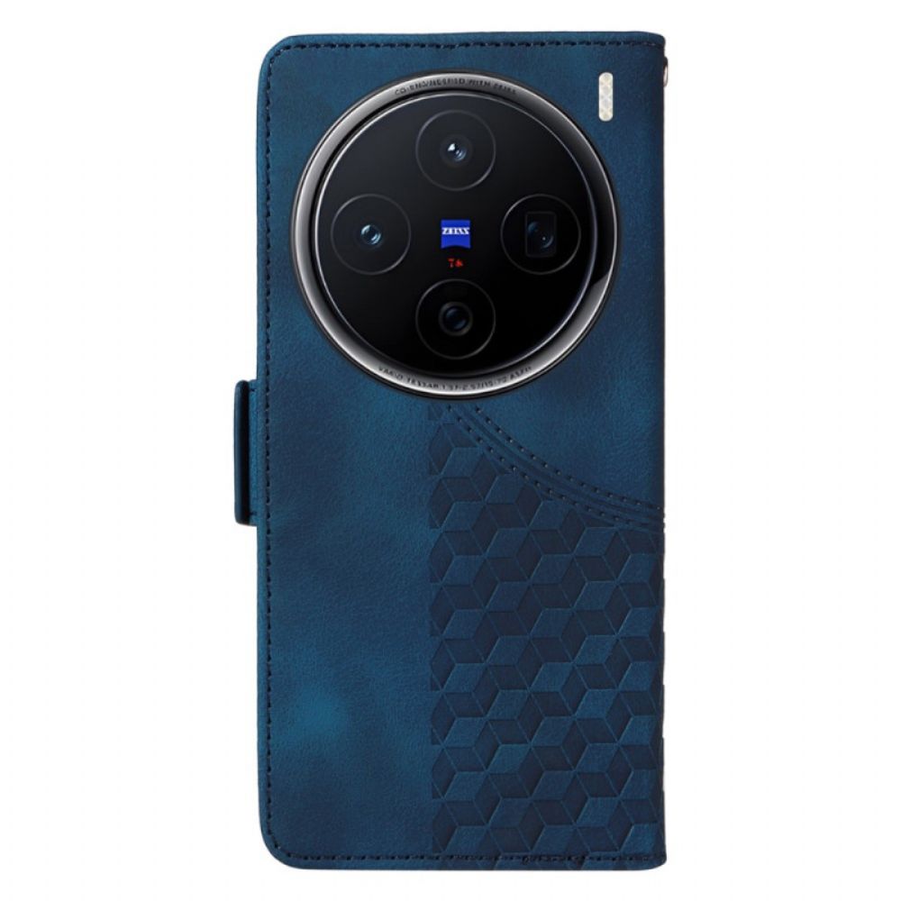 Leren Hoesje Voor Vivo X200 Sterrenpatroon