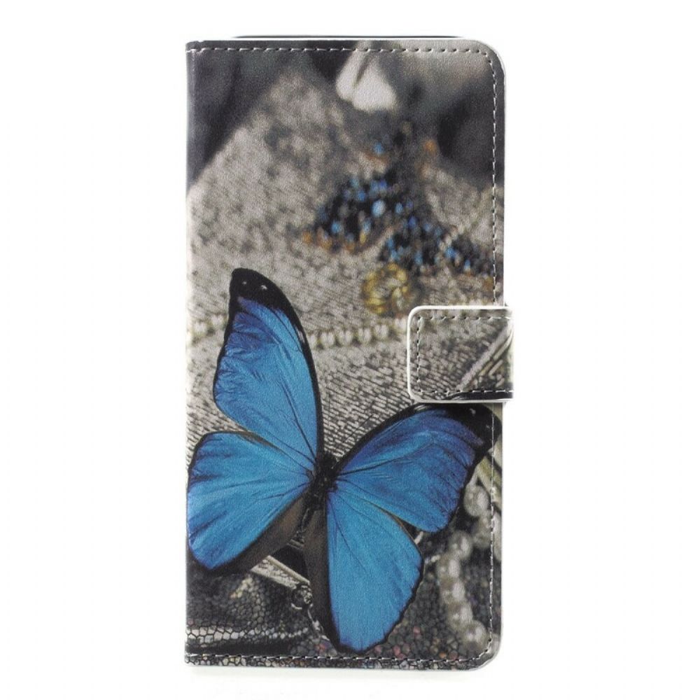 Folio-hoesje voor Samsung Galaxy A6 Blauwe Vlinder