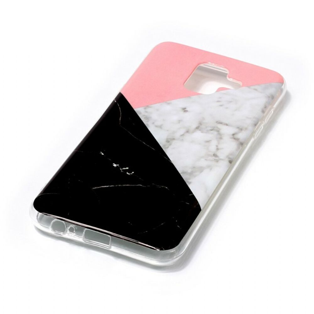 Hoesje voor Samsung Galaxy A6 Geometrisch Marmereffect